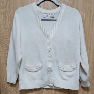 Laura Gayle Women's Cream Cardigan Sweater